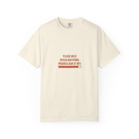 Please Hold Speech Buffering Tee | CP Awareness | Uplifted By Design