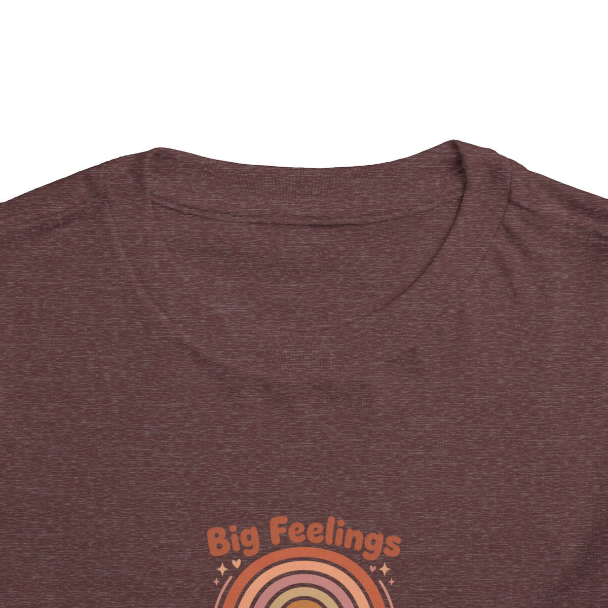 Big Feelings Are Welcome Here Toddler Shirt | Boho Rainbow Emotional Wellness Kids Tee