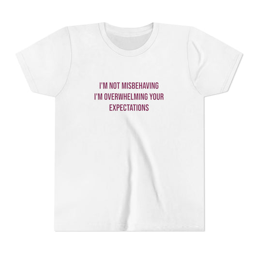 I'm Not Misbehaving" Neurodivergent Pride Youth Tee | Uplifted By Design