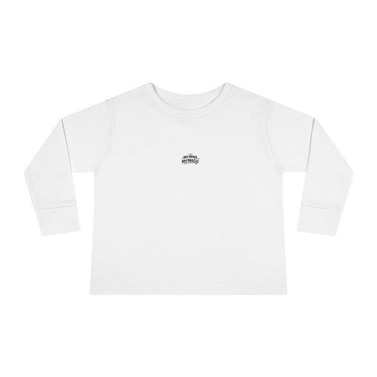 "My Mind, My Magic" Toddler Long Sleeve Tee — Sparkle Mind Wordmark | Uplifted By Design™ Autism Acceptance & Sensory Pride Shirt