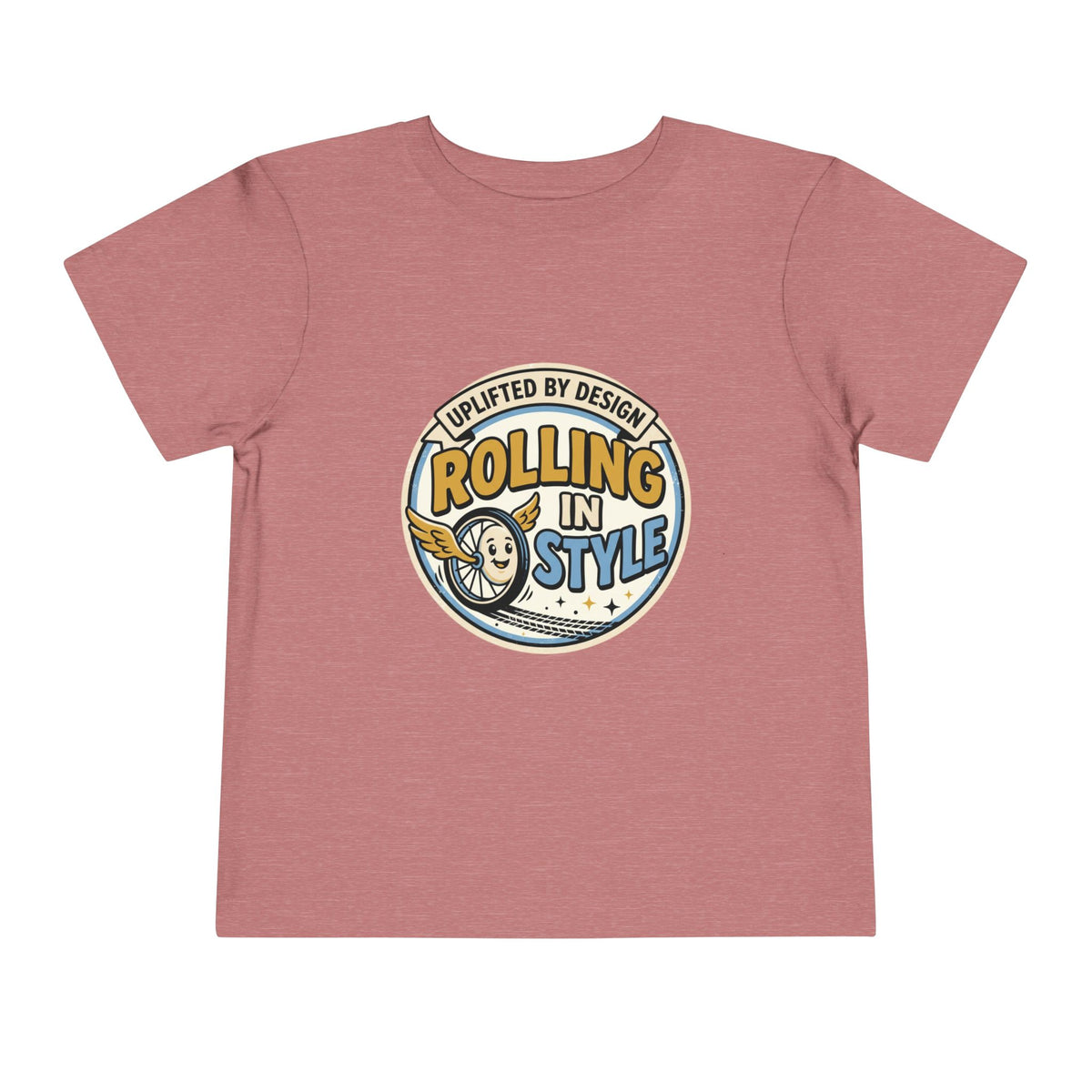 Toddler Tee — "Rolling In Style" Adaptive Mobility Emblem | Cerebral Palsy & Disability Pride Shirt