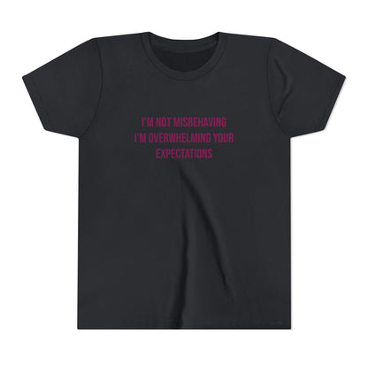 I'm Not Misbehaving" Neurodivergent Pride Youth Tee | Uplifted By Design