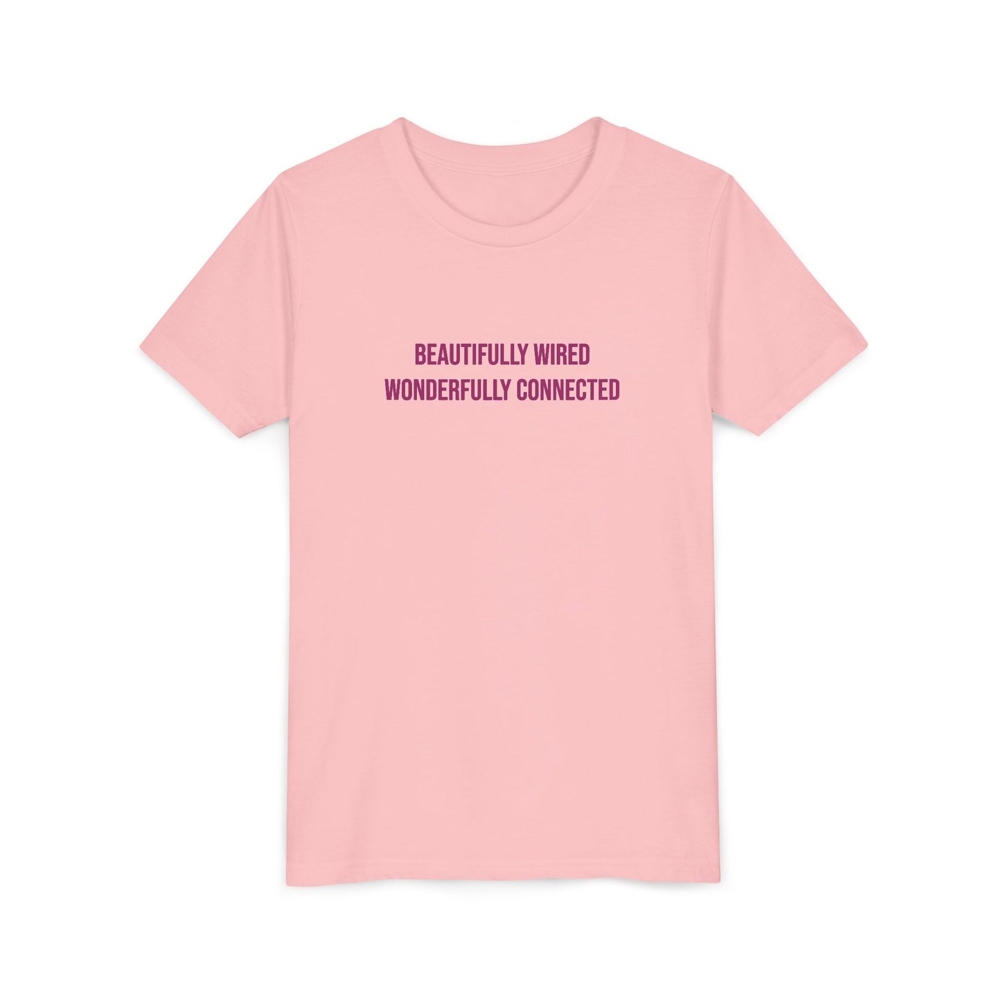 “Beautifully Wired, Wonderfully Connected” Neurodivergent Pride Youth Tee | Uplifted By Design