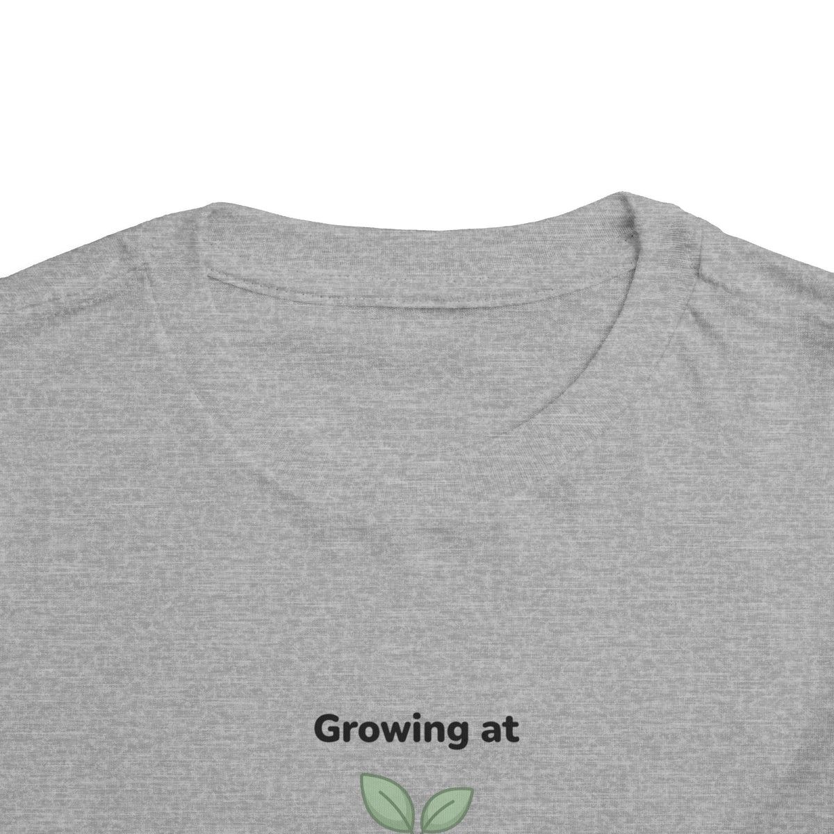Growing at My Own Pace Toddler Shirt | Potted Plant Positive Affirmation Kids Tee