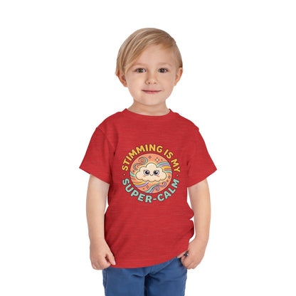 Toddler Tee — "Stimming Is My Super-Calm" Affirmation | Autism Acceptance & Sensory Pride Shirt