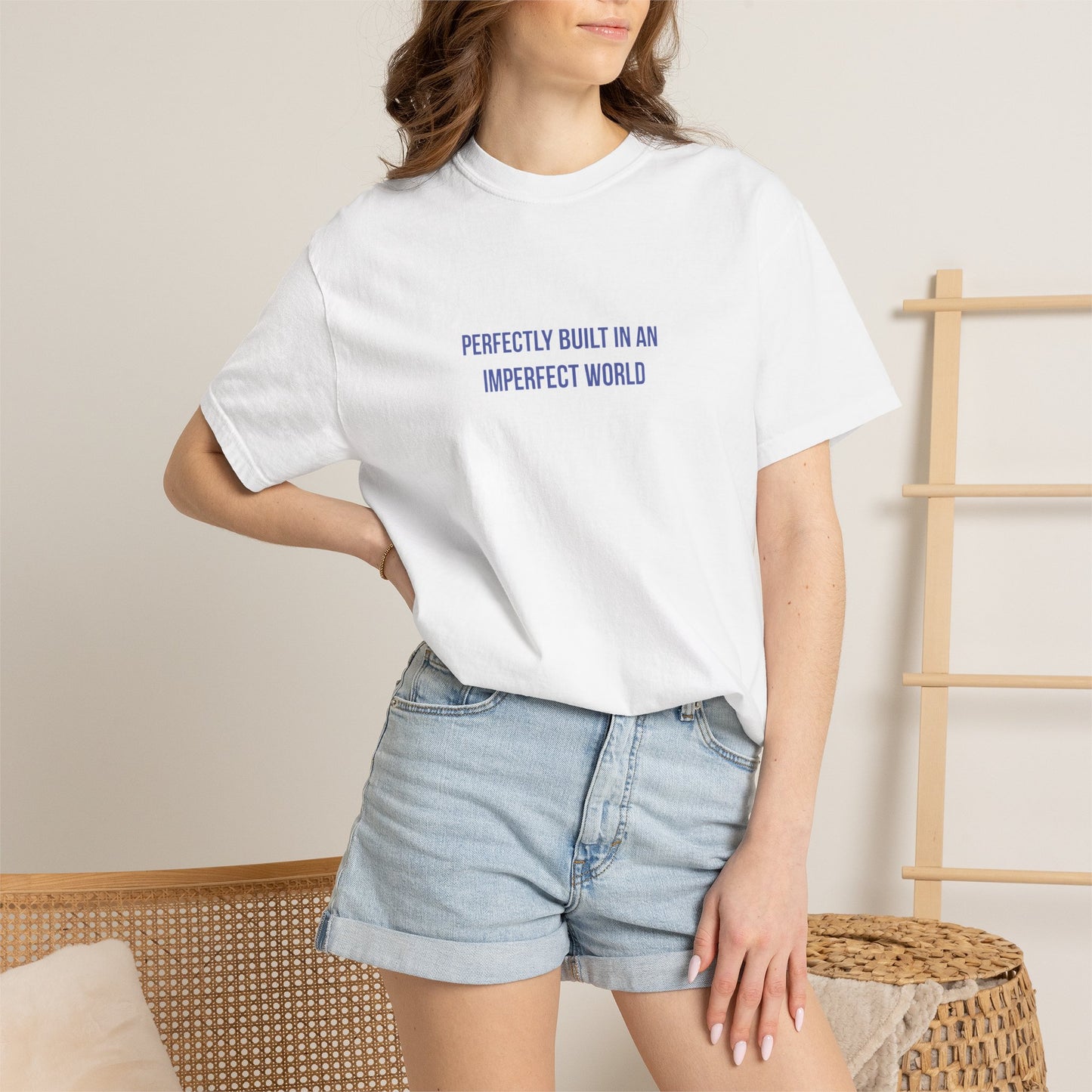 Perfectly Built in an Imperfect World" Mental Health Awareness Tee