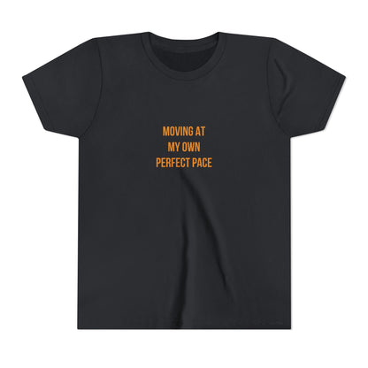 "Moving at My Own Perfect Pace" Cerebral Palsy Awareness Youth Tee | Uplifted By Design