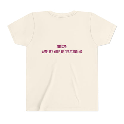 Amplify Your Understanding Empowerment Youth Tee | Autism Pride Kids Streetwear