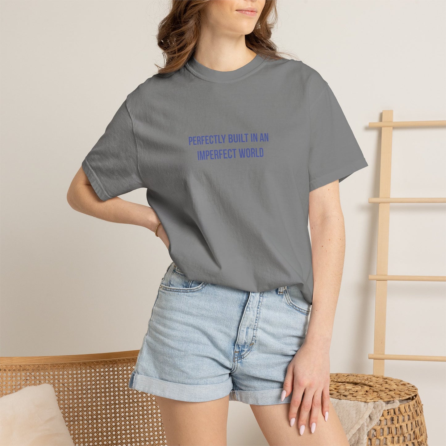Perfectly Built in an Imperfect World" Mental Health Awareness Tee