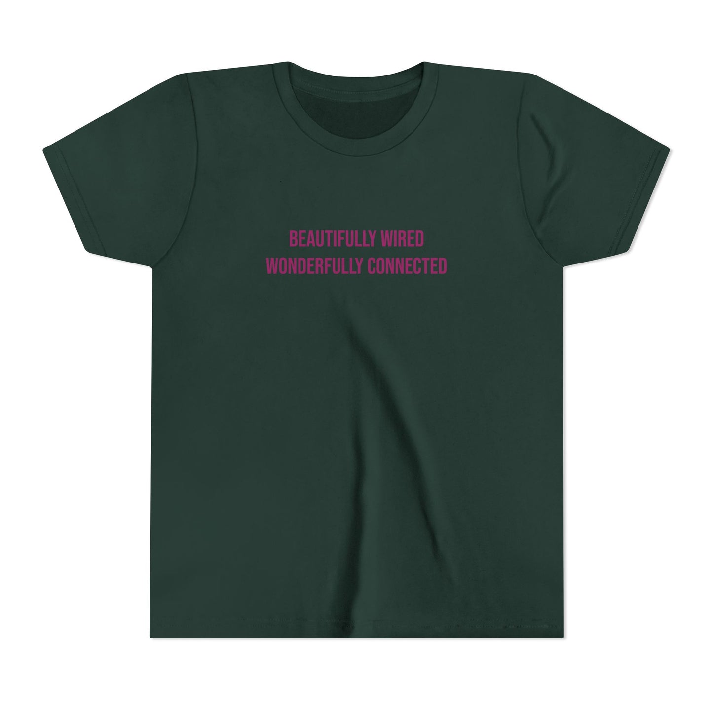 “Beautifully Wired, Wonderfully Connected” Neurodivergent Pride Youth Tee | Uplifted By Design