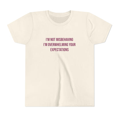 I'm Not Misbehaving" Neurodivergent Pride Youth Tee | Uplifted By Design