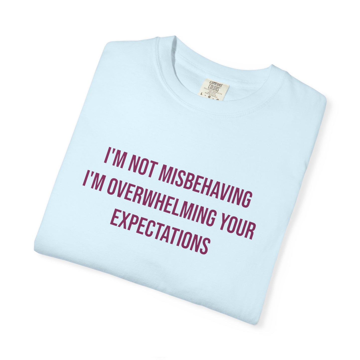 Im Not Misbehaving Im Overwhelming Your Expectations Empowerment T-shirt | Autism Awareness Streetwear Tee