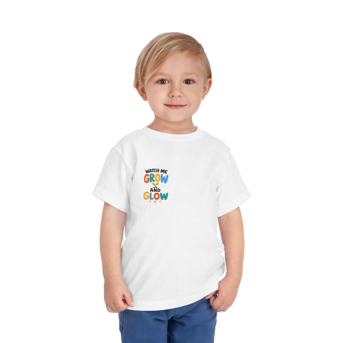 Watch Me Grow and Glow Toddler Tee — Cute Positive Growth Shirt