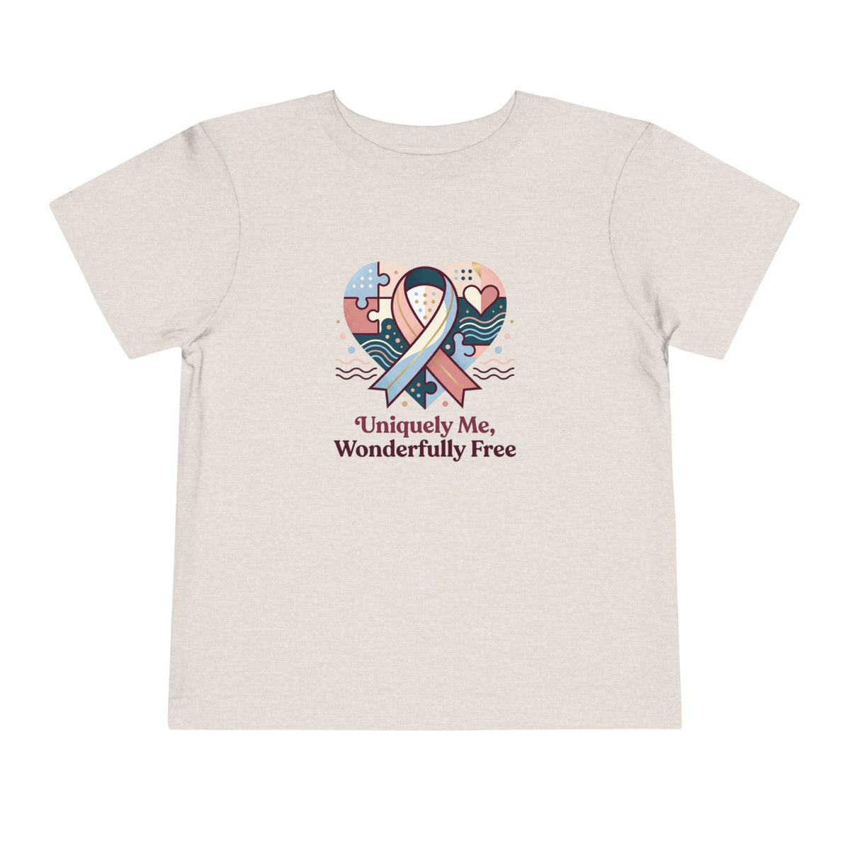 Uniquely Me, Wonderfully Free Neurodiversity Toddler Tee | Autism Acceptance