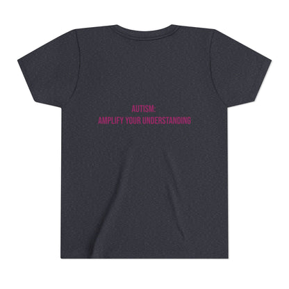 Amplify Your Understanding Empowerment Youth Tee | Autism Pride Kids Streetwear