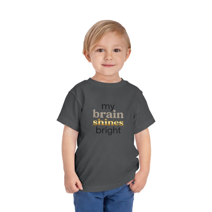 My Brain Shines Bright Neurodiversity Toddler Shirt | Autism Acceptance