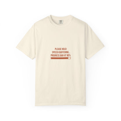 Please Hold Speech Buffering Tee | CP Awareness | Uplifted By Design