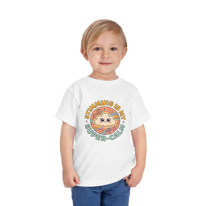 Toddler Tee — "Stimming Is My Super-Calm" Affirmation | Autism Acceptance & Sensory Pride Shirt
