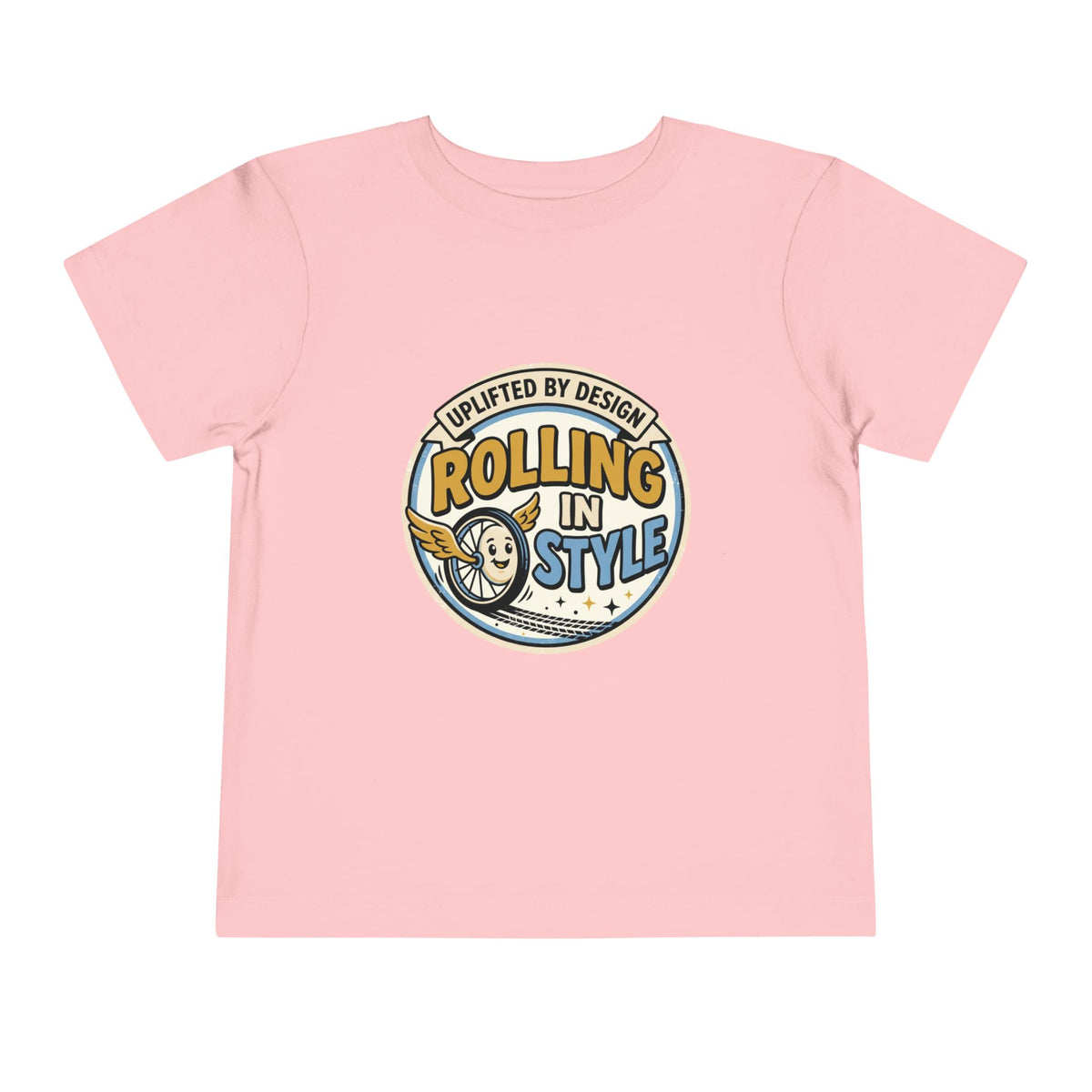 Toddler Tee — "Rolling In Style" Adaptive Mobility Emblem | Cerebral Palsy & Disability Pride Shirt