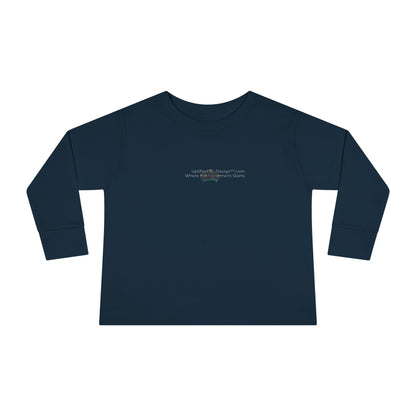 "My Mind, My Magic" Toddler Long Sleeve Tee — Sparkle Mind Wordmark | Uplifted By Design™ Autism Acceptance & Sensory Pride Shirt