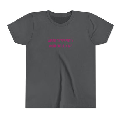 Youth Tee — "Wired Differently Wonderfully Me" Inspirational Kids T‑Shirt