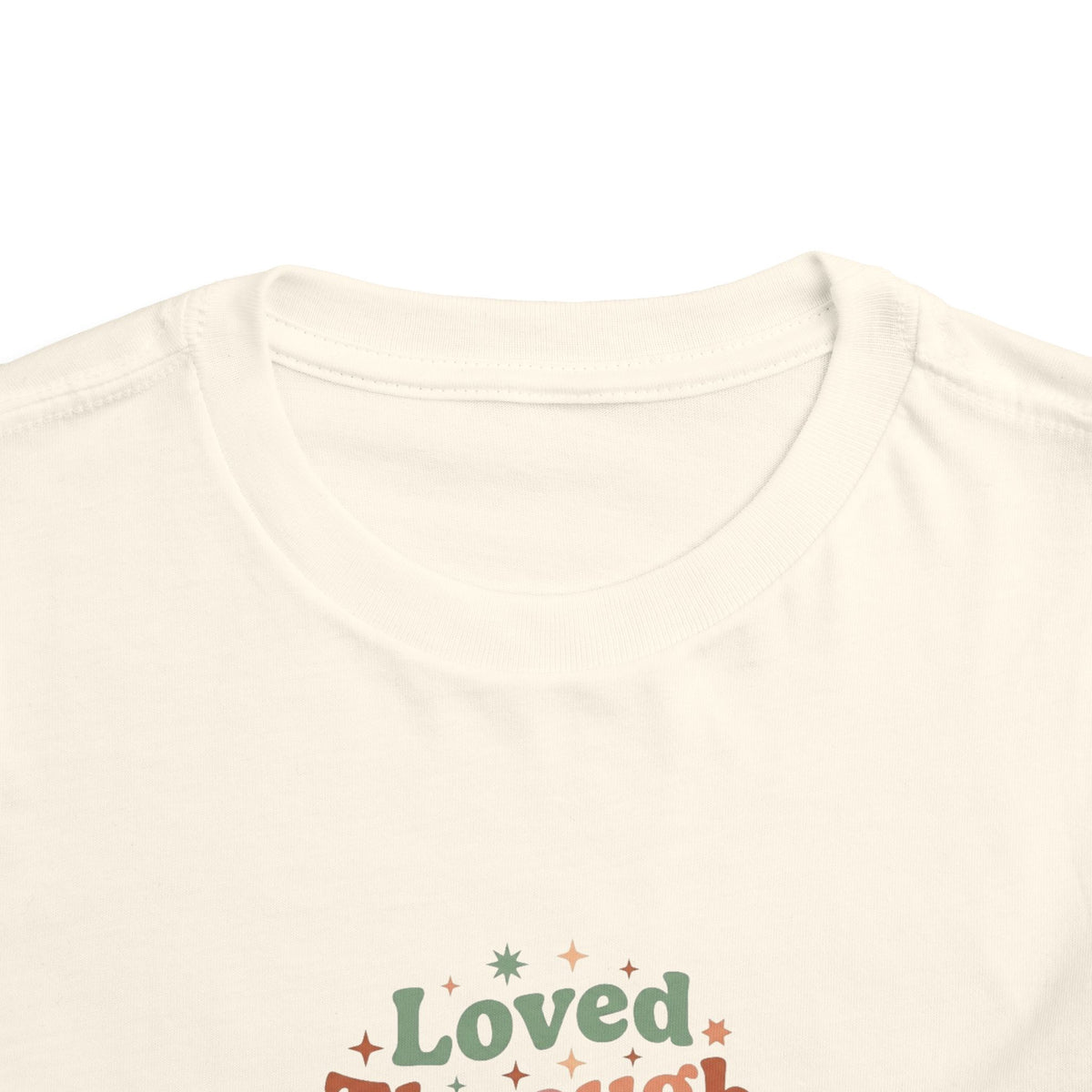 Loved Through Every Feeling Toddler Shirt | Emotional Wellness Sticker Badge Kids Tee