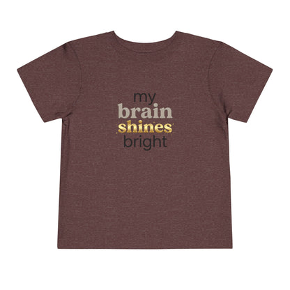 My Brain Shines Bright Neurodiversity Toddler Shirt | Autism Acceptance