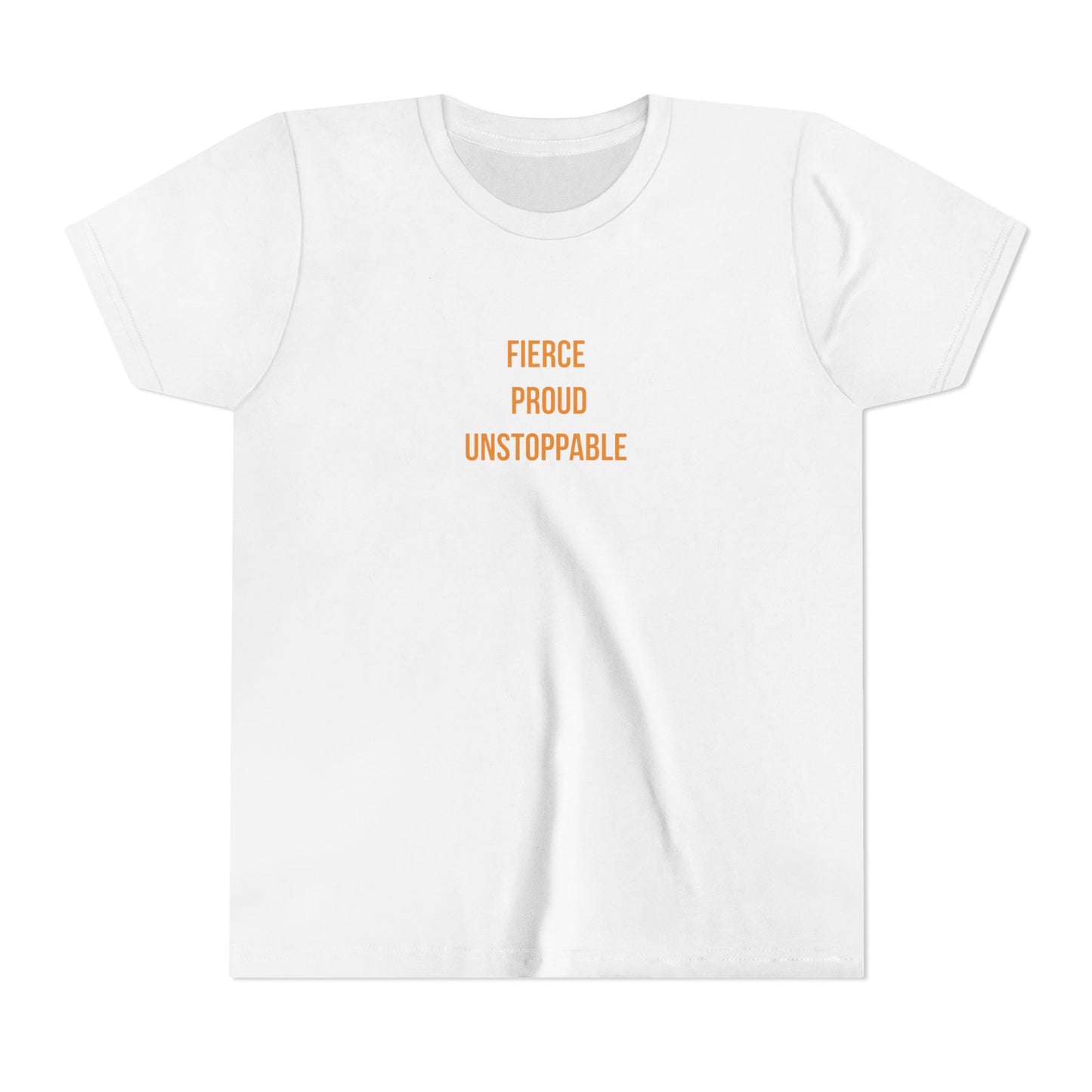 "Fierce Proud Unstoppable" Cerebral Palsy Awareness Youth Tee | Uplifted By Design