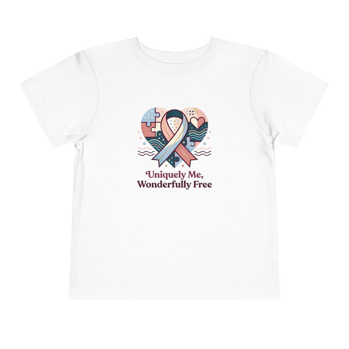Uniquely Me, Wonderfully Free Neurodiversity Toddler Tee | Autism Acceptance