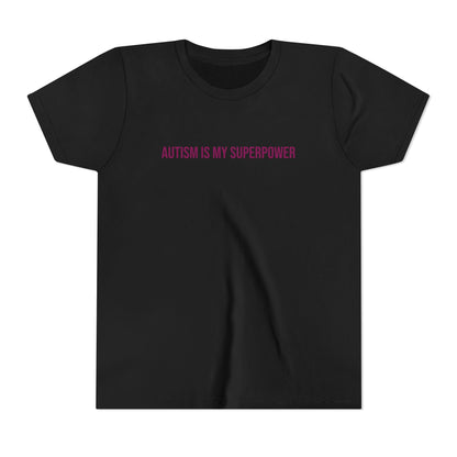 "Autism Is My Superpower" Neurodivergent Pride Youth Tee | Uplifted By Design
