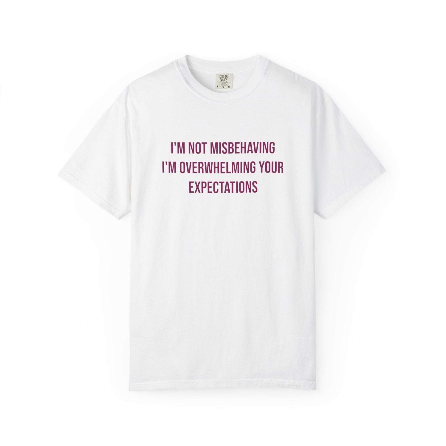 Im Not Misbehaving Im Overwhelming Your Expectations Empowerment T-shirt | Autism Awareness Streetwear Tee