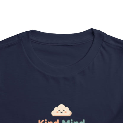 Kind Mind Brave Heart Toddler Shirt | Positive Affirmations Emotional Wellness Kids Tee