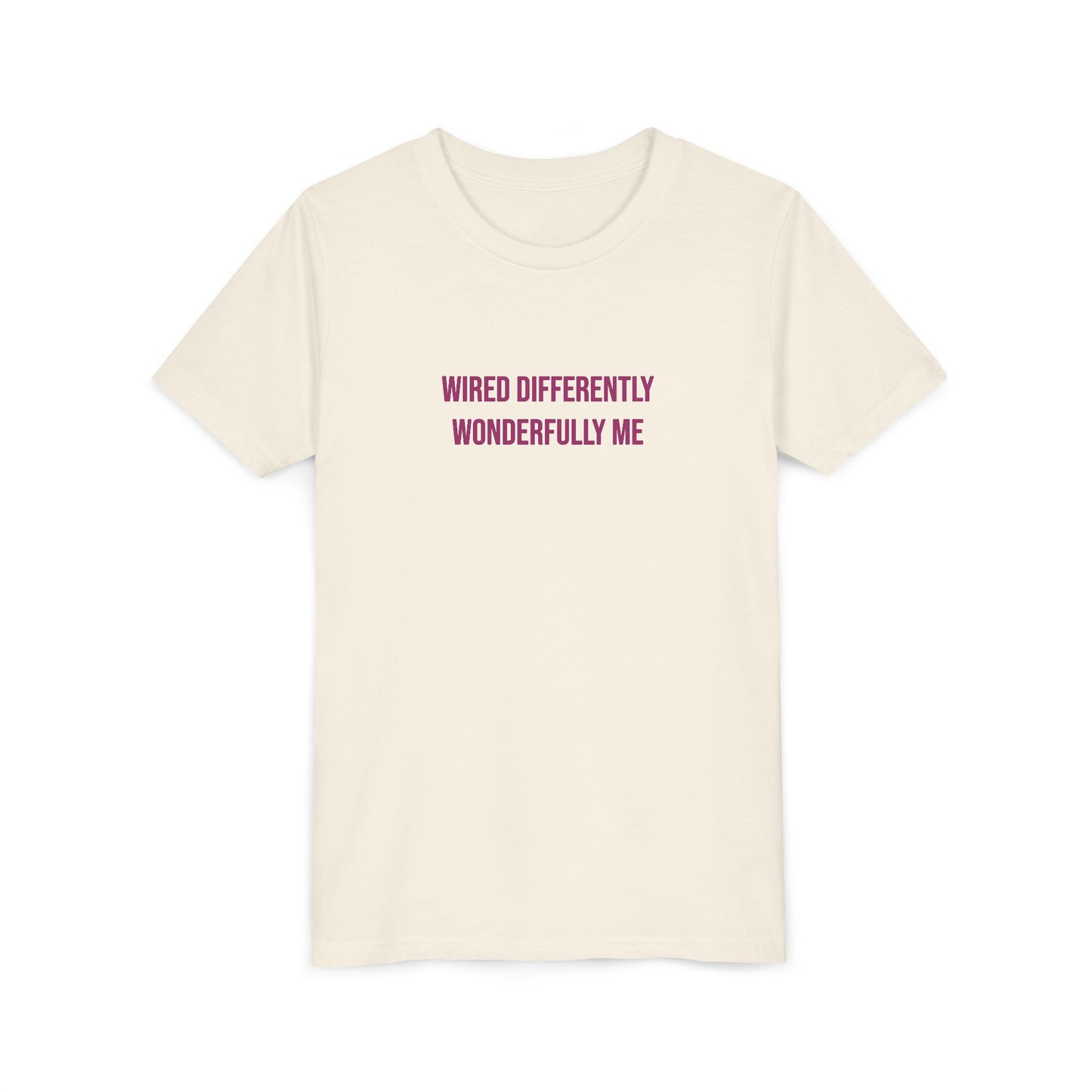 Youth Tee — "Wired Differently Wonderfully Me" Inspirational Kids T‑Shirt
