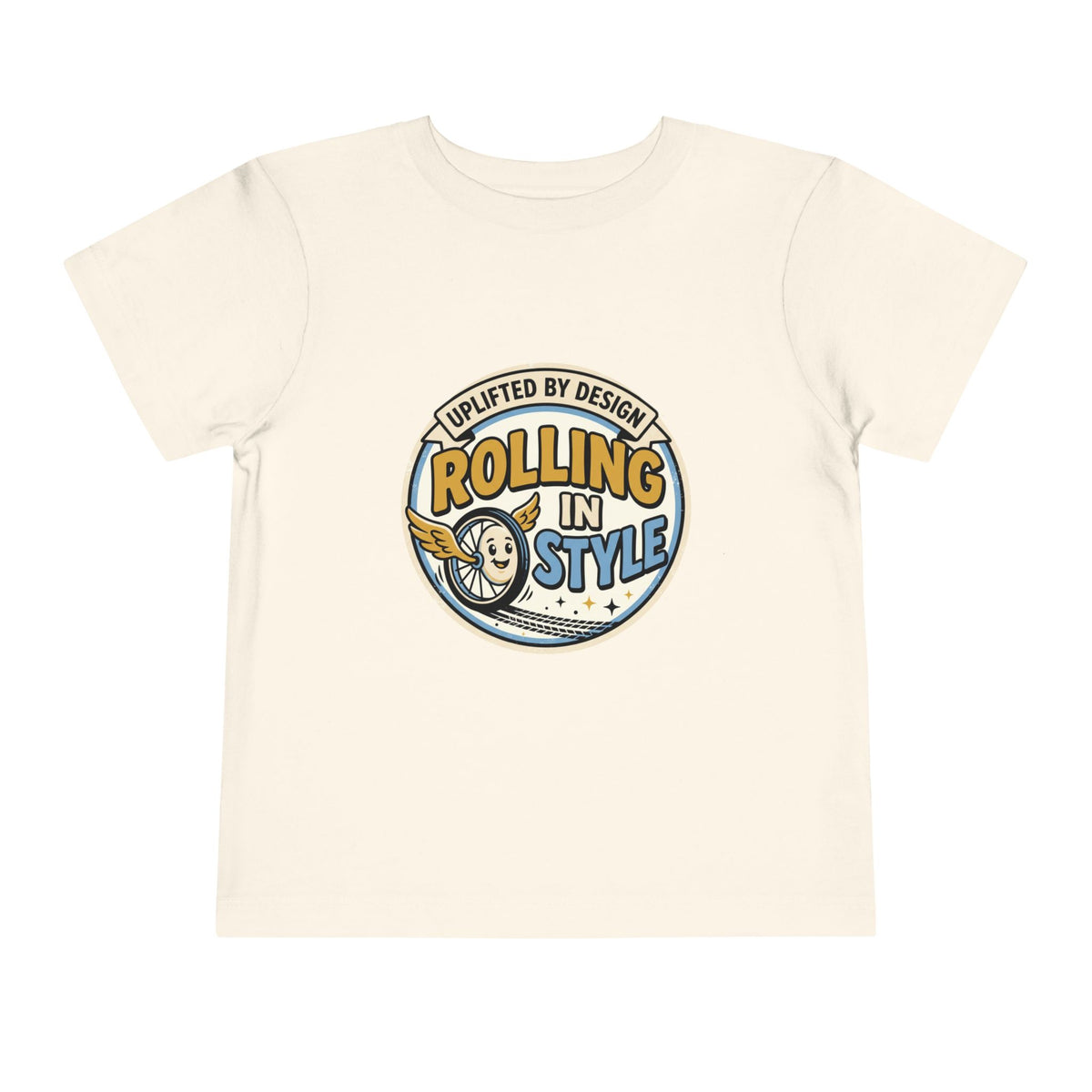 Toddler Tee — "Rolling In Style" Adaptive Mobility Emblem | Cerebral Palsy & Disability Pride Shirt