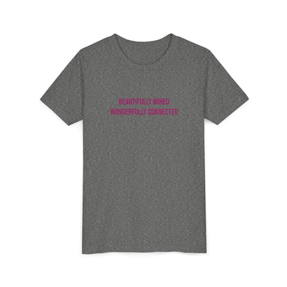 “Beautifully Wired, Wonderfully Connected” Neurodivergent Pride Youth Tee | Uplifted By Design