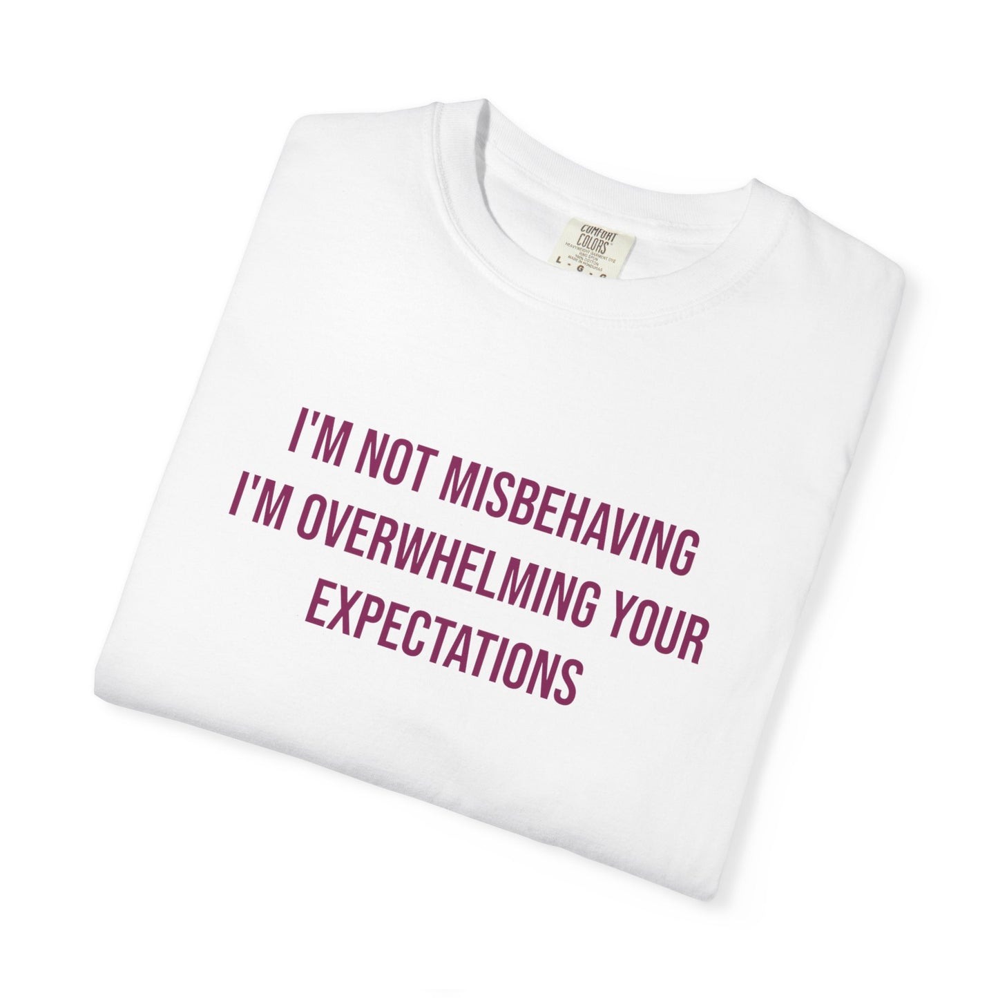 Im Not Misbehaving Im Overwhelming Your Expectations Empowerment T-shirt | Autism Awareness Streetwear Tee