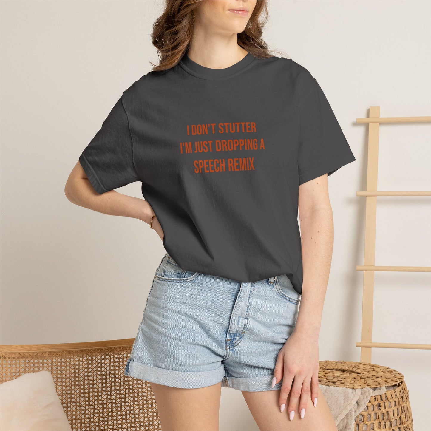 I Don't Stutter I'm Just Dropping A Speech Remix Tee | CP Awareness | Uplifted By Design