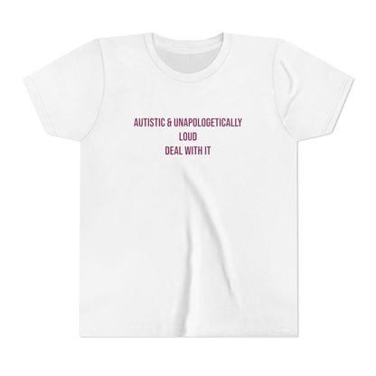 Loud Proud Autistic Neurodivergent Pride Youth Tee | Uplifted By Design