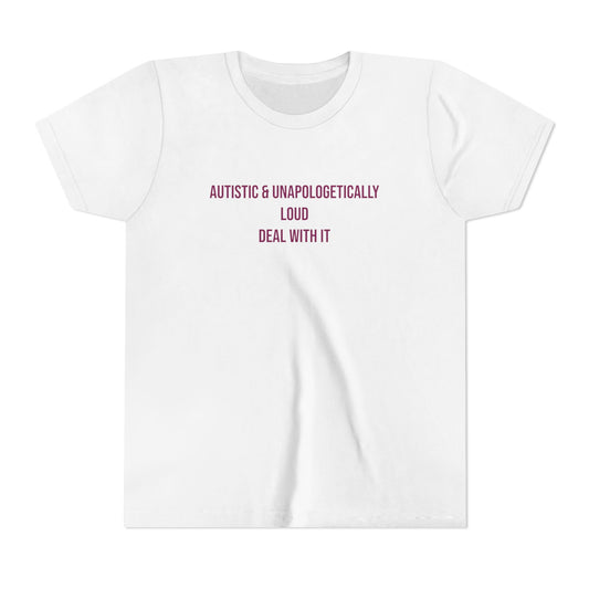 Loud Proud Autistic Neurodivergent Pride Youth Tee | Uplifted By Design