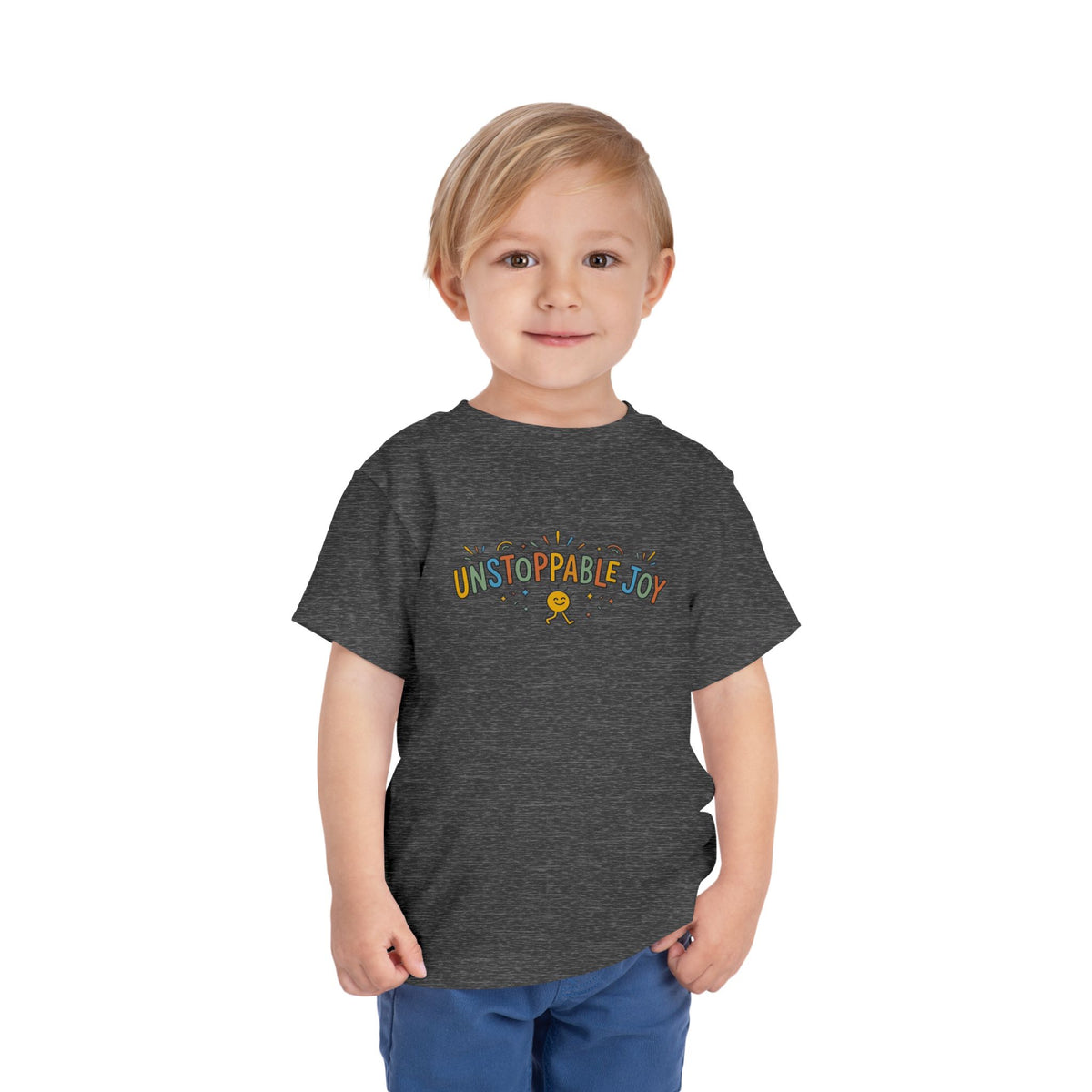 "Unstoppable Joy" Toddler Graphic Tee | Uplifted By Design™ Cerebral Palsy & Adaptive Movement Shirt