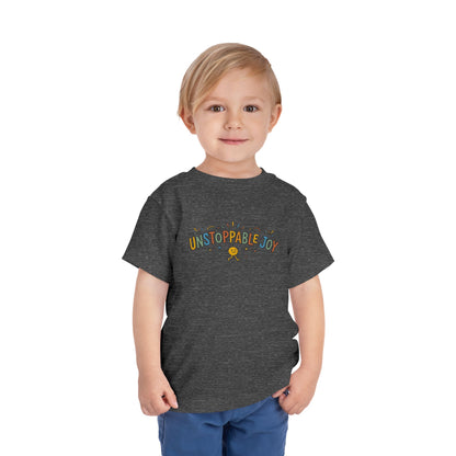 "Unstoppable Joy" Toddler Graphic Tee | Uplifted By Design™ Cerebral Palsy & Adaptive Movement Shirt