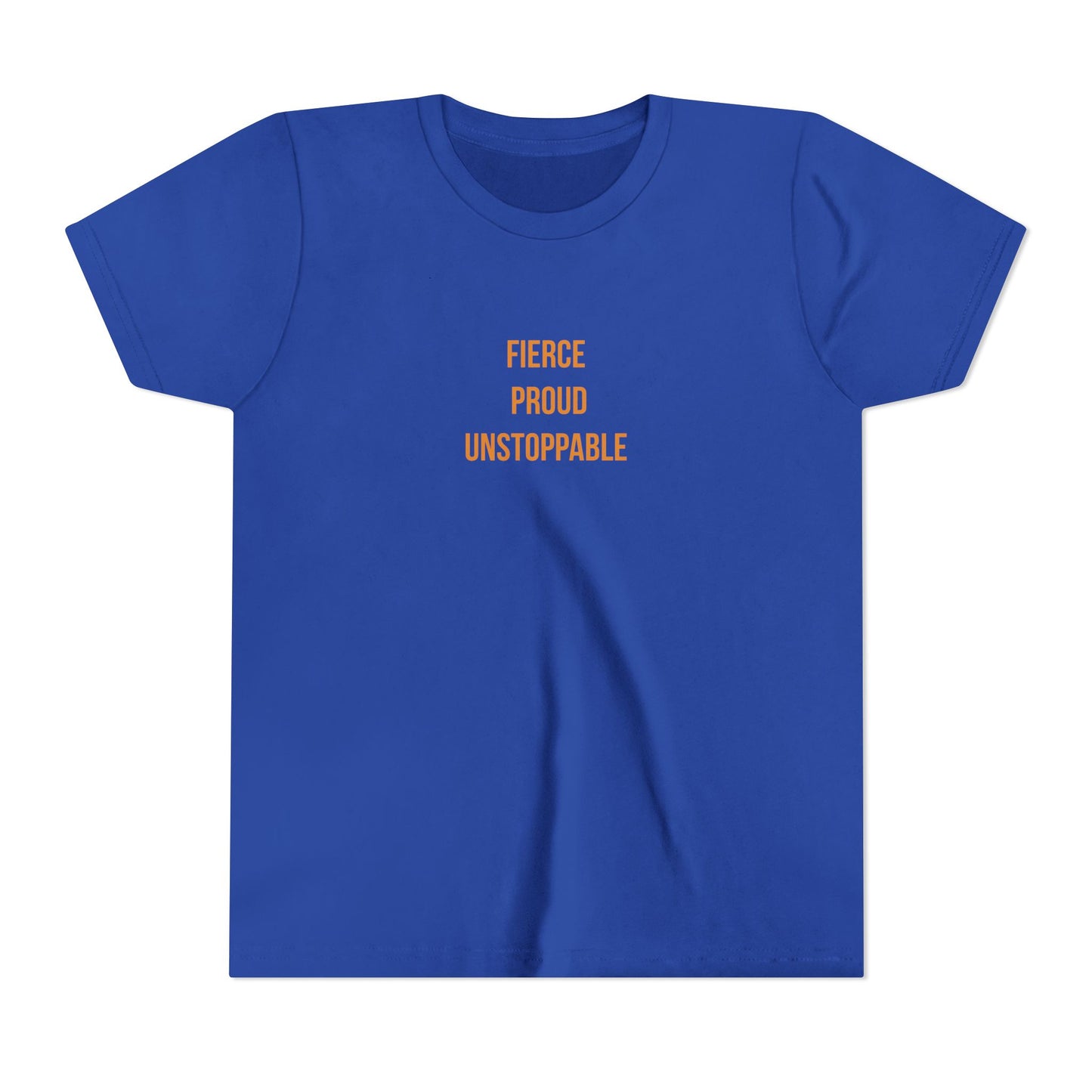 "Fierce Proud Unstoppable" Cerebral Palsy Awareness Youth Tee | Uplifted By Design