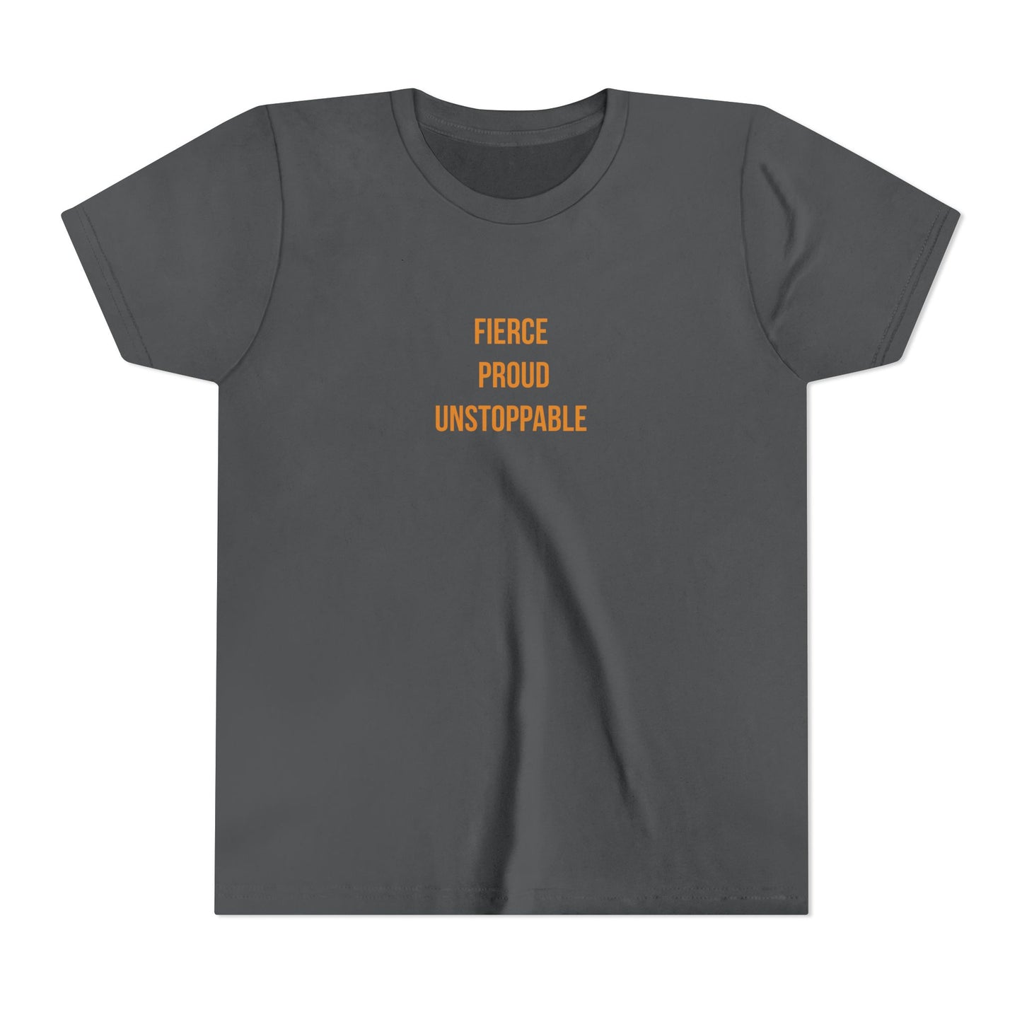 "Fierce Proud Unstoppable" Cerebral Palsy Awareness Youth Tee | Uplifted By Design