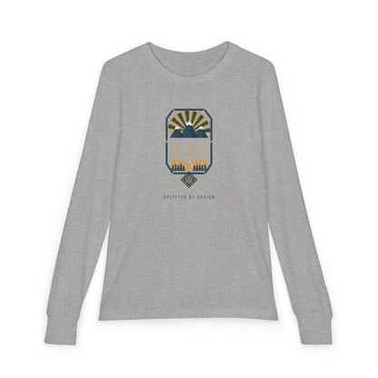 "My Mind, My Magic" Youth Long Sleeve Tee — Hand-Lettered Lockup | Uplifted By Design™ Autism Acceptance & Sensory Pride Shirt