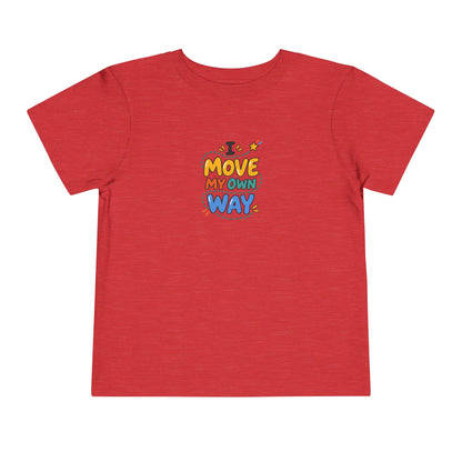 "I Move My Own Way" Toddler Graphic Tee | Uplifted By Design™ Adaptive Movement & Disability Pride Shirt