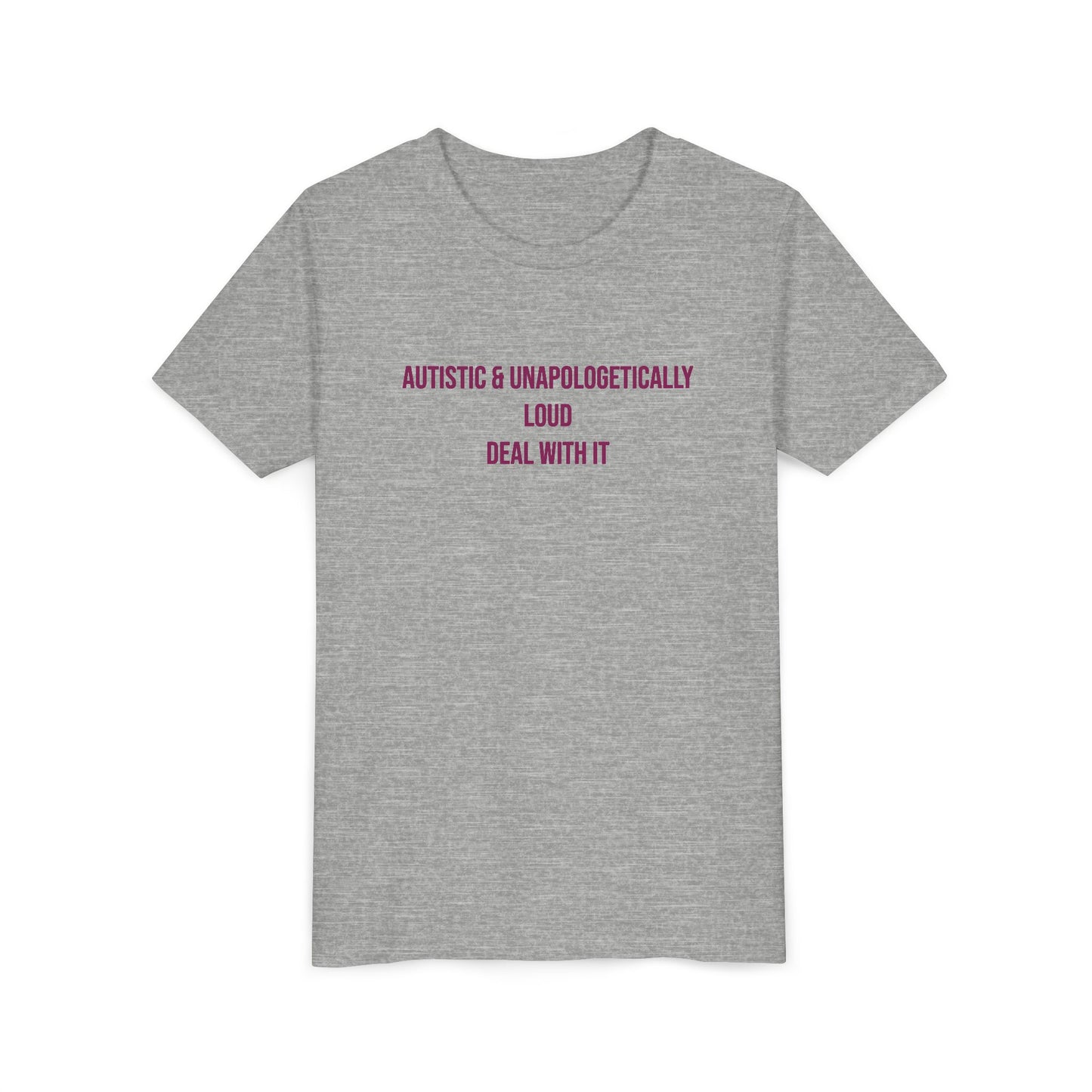 Loud Proud Autistic Neurodivergent Pride Youth Tee | Uplifted By Design