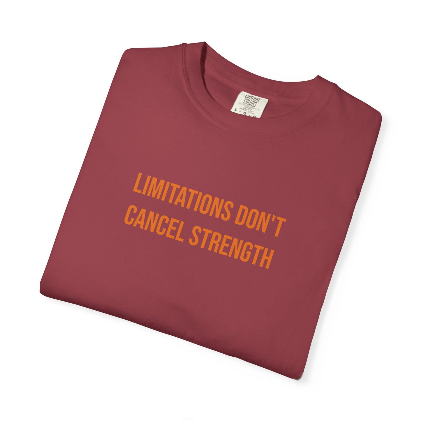 Limitations Dont Cancel Strength T-shirt | CP Awareness Tee