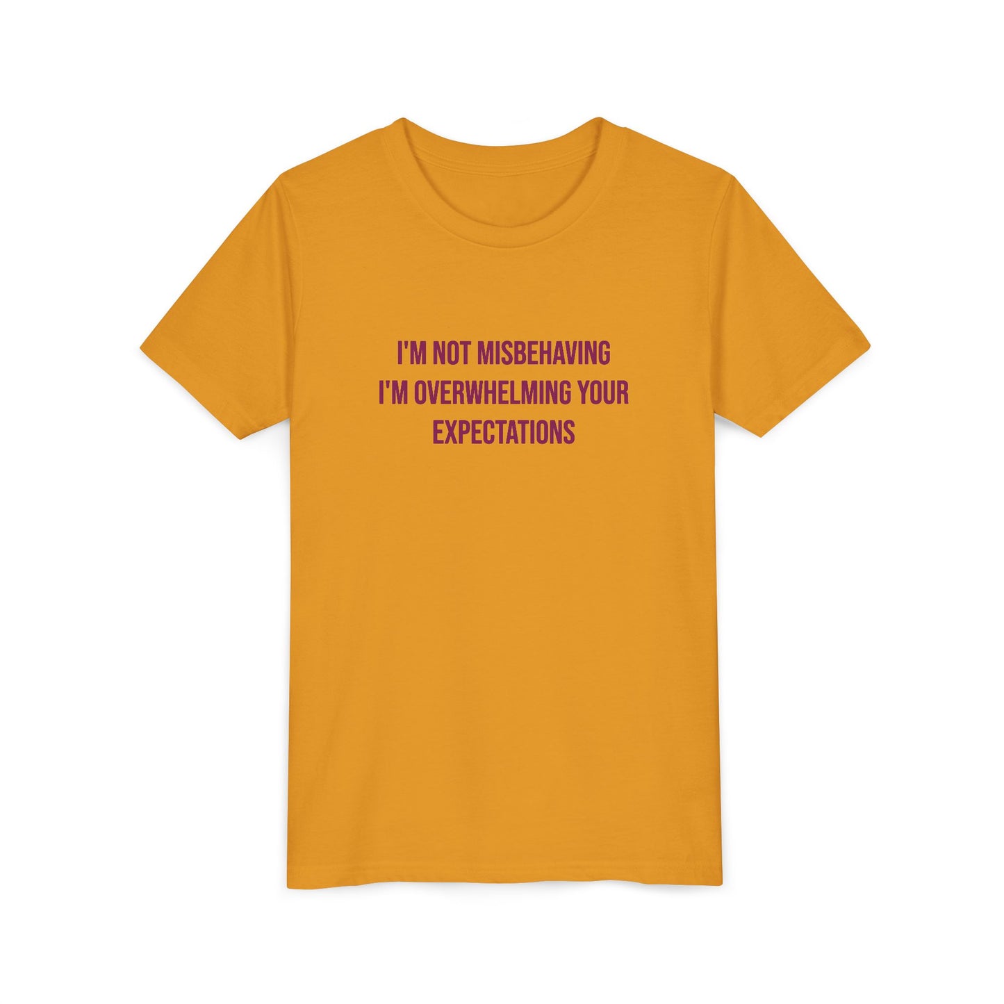 I'm Not Misbehaving" Neurodivergent Pride Youth Tee | Uplifted By Design