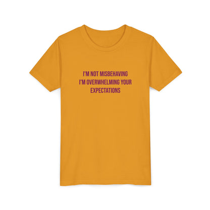I'm Not Misbehaving" Neurodivergent Pride Youth Tee | Uplifted By Design