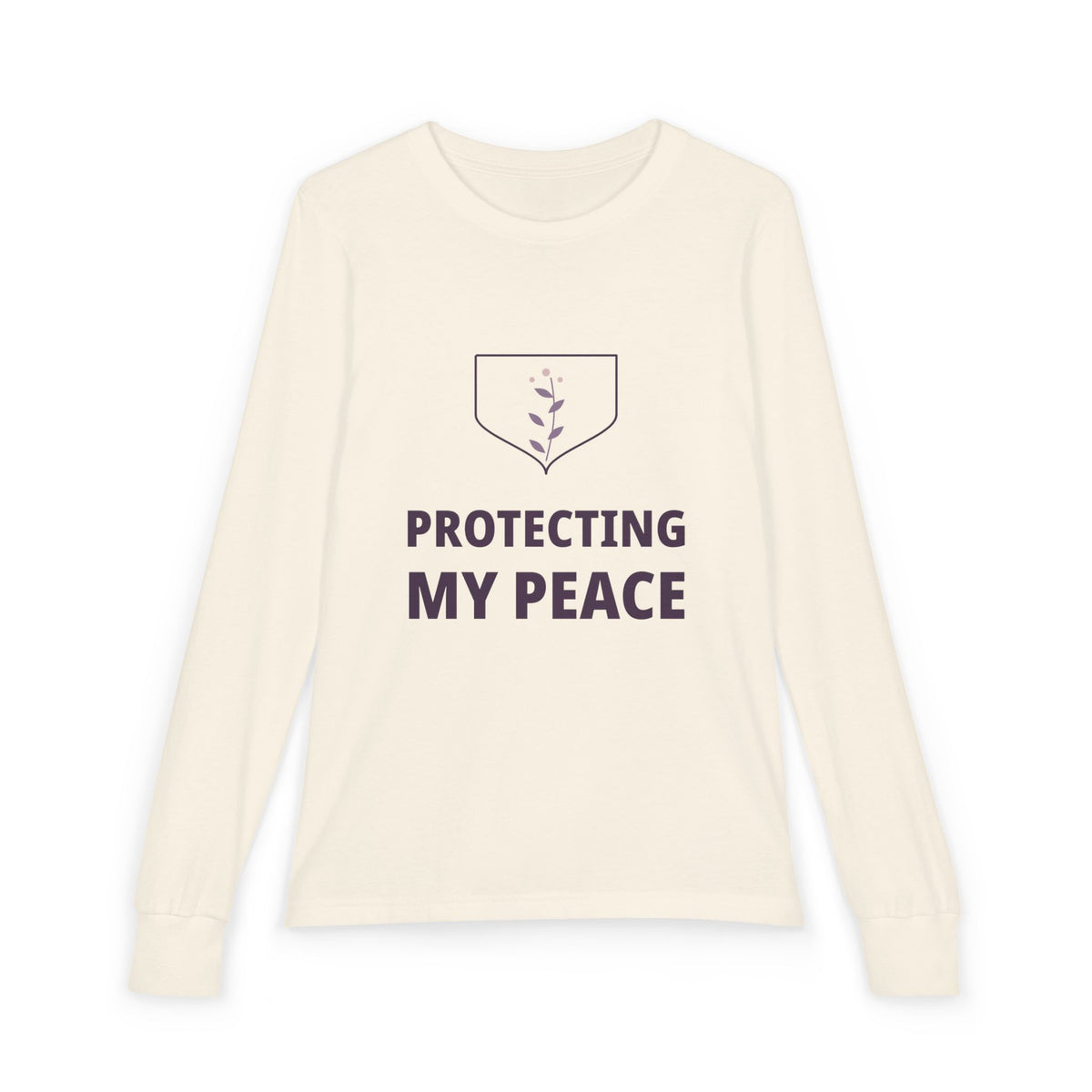 Protecting My Peace Illustrated Edition Youth Long-Sleeve Tee | Uplifted By Design™